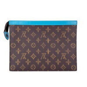 Louis Vuitton LOEIL LV AO Bag Clutch Bag Mania Shoulder Voyage Gaston Blue TRUNK